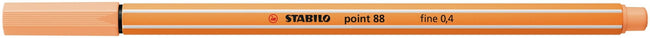 Stabilo -  Fineliner point 88/25 f pastel oranje | 10 stuks