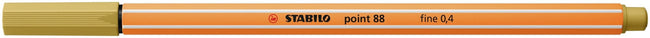 Stabilo -  Fineliner point 88/66 f khaki | 10 stuks