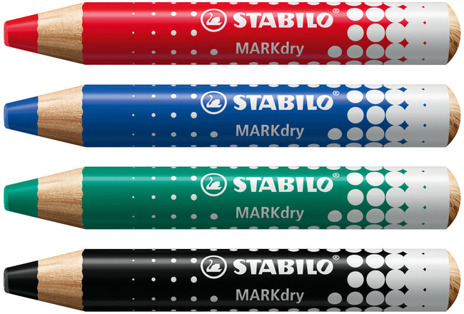 Stabilo -  Whiteboardpotlood markdry 648/4 4st ass | 10 stuks