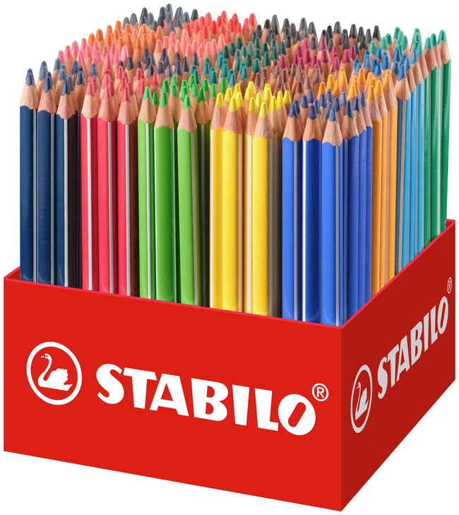 Stabilo -  Kleurpotlood 203 trio dik 300st assorti