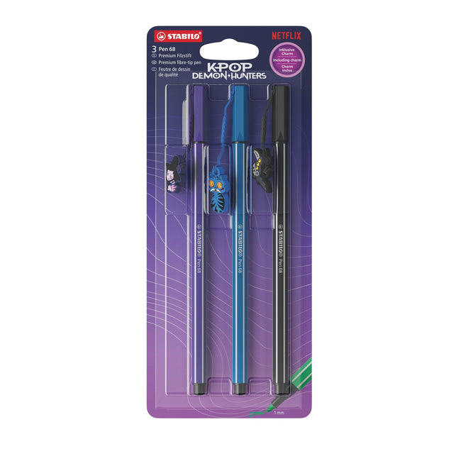 Stabilo -  pen 68 kpop demon hunters 3 st. set v2