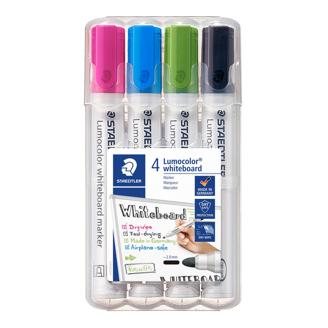 Staedtler -  Whiteboardmarker lumo 351 4st fun | 5 stuks