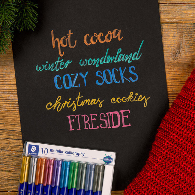 Staedtler -  Kalligrafiepen metallic ass