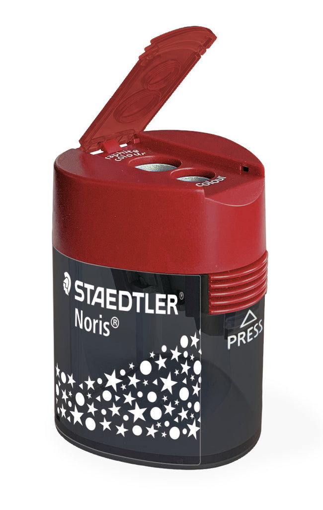 Staedtler -  Puntenslijper 2gaats grijs/rood | 10 stuks