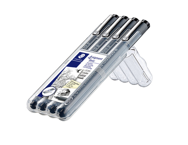 Staedtler -  Fineliner pigment 308 0.1-0.7mm zwart