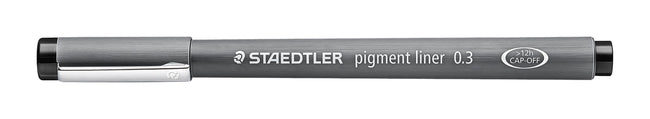 Staedtler -  Fineliner pigment 308 0.3mm zwart | 10 stuks