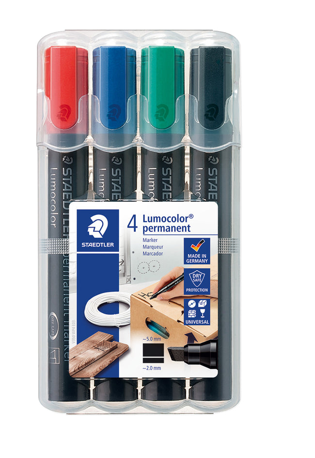 Staedtler -  Viltstift lumocolor 350 schuin 2-5mm ass