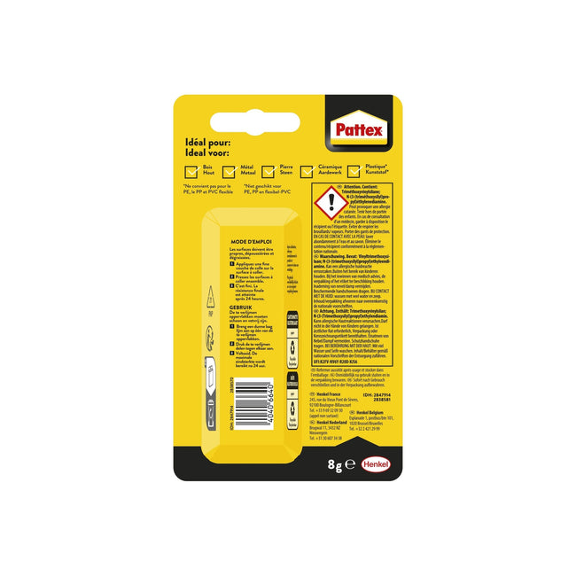Pattex -  Alleslijm  repair extreme tube 8gr blister