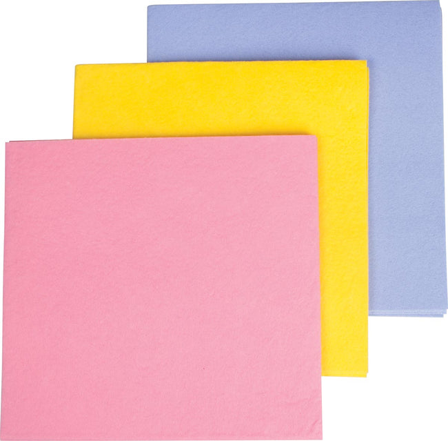 Vileda -  poetsdoek All Purpose, geel, pak van 10 stuks (afbeelding 2)