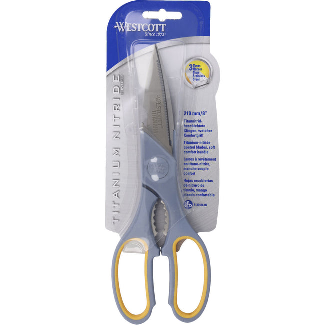 Westcott -  Huishoudschaar 210mm softgrip titanium | 6 stuks