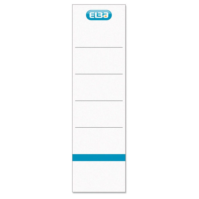 Elba - Rückeneinlegekarte Rado breit 54x190mm weiß 10 Stück