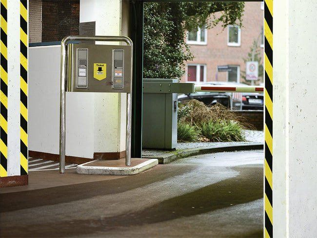 Tesa -  Waarschuwingse 66mx50mm geel zwart | 6 stuks