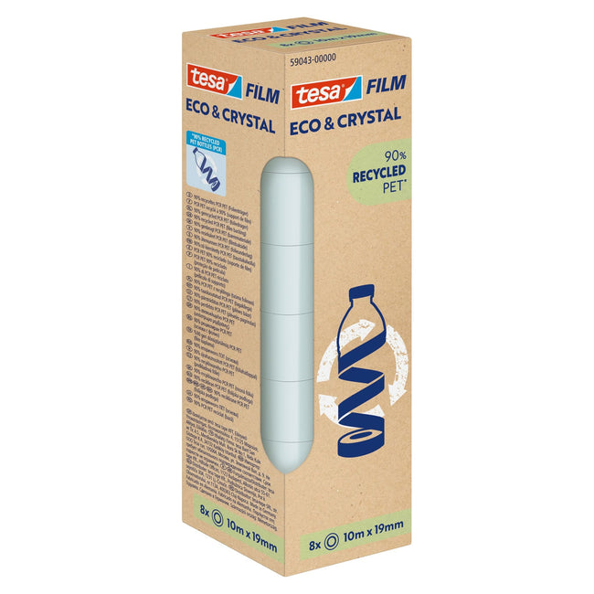 Tesa -  Plakband eco crystal 59043 19mmx10m tr | 20 stuks