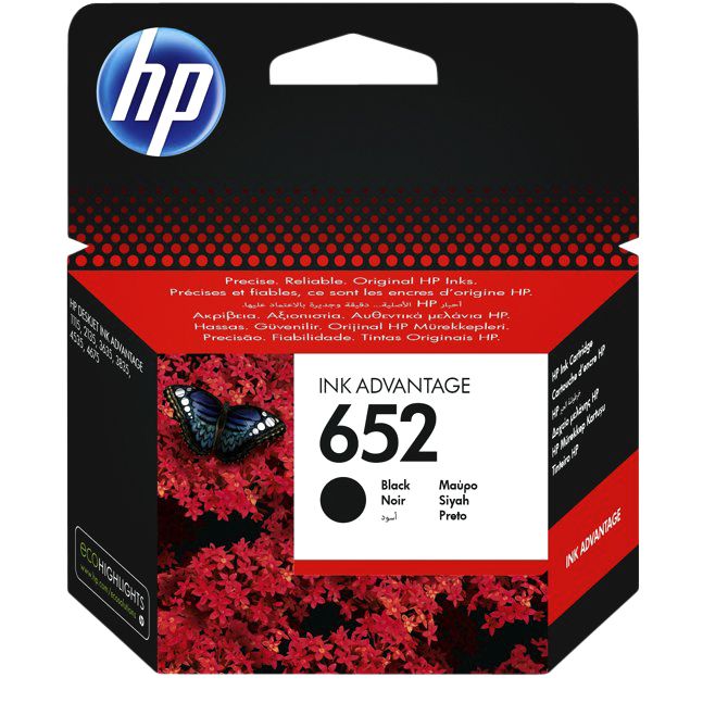 HP - Tintenpatrone f6v25ae 652 schwarz