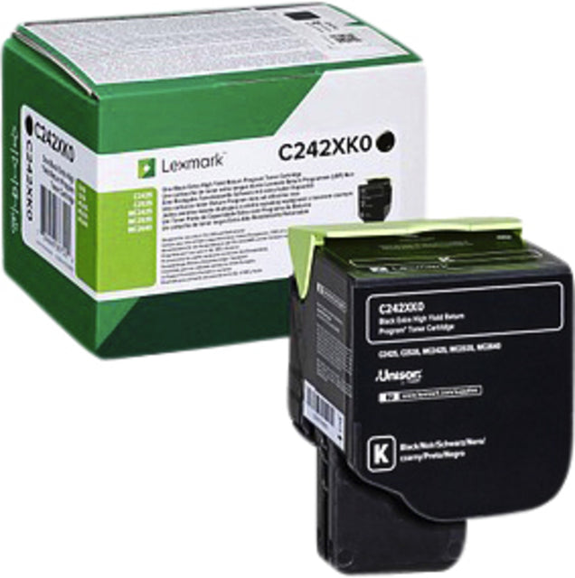 Tonercartridge Lexmark C242XK0 Schwarz