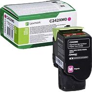 Lexmark - Tonerkartusche c242xm0 rot