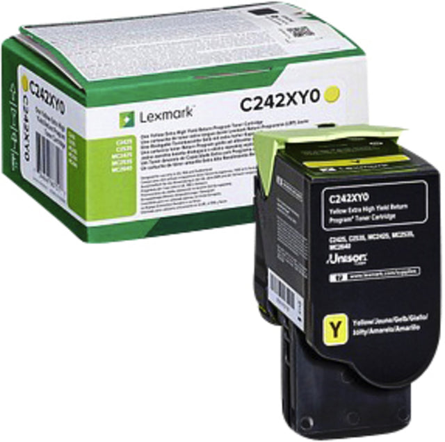Lexmark - Tonercartridge C242XY0 Gelb