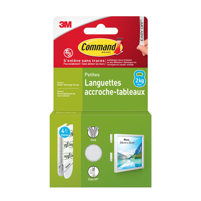 Command -  Bevestigingsstrip  klik vast klein 1.8kg wt