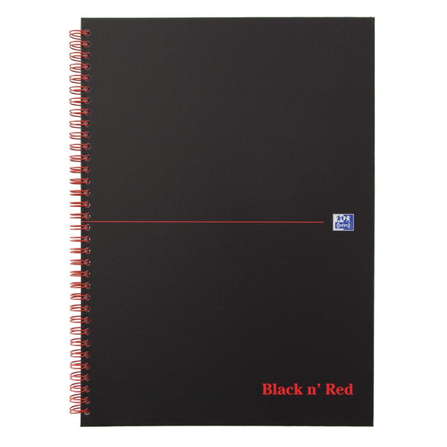 Oxford - Notizbuch Black n' Red A4 70v Diamant 5mm