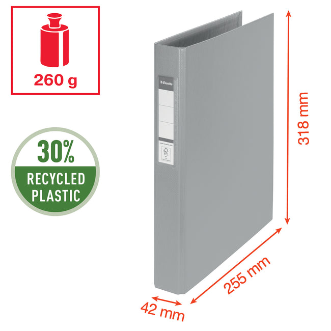 Esselte -  Ringband  stand a4 42mm recy pp folie gs | 10 stuks