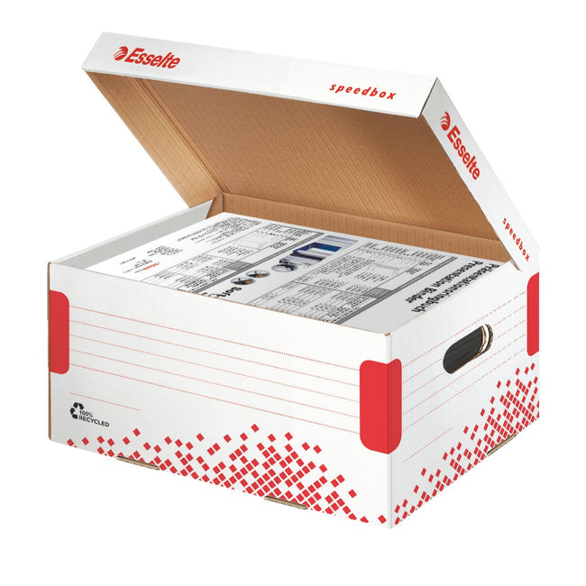 Esselte -  Speedbox tijdschriftenhouder Rood, Wit
