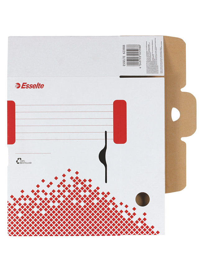 Esselte -  623908 tijdschriftenhouder Karton Wit | 25 stuks