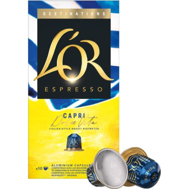 Douwe Egberts -  L'Or Destinations koffiecapsules, Capri, pak van 10 stuks