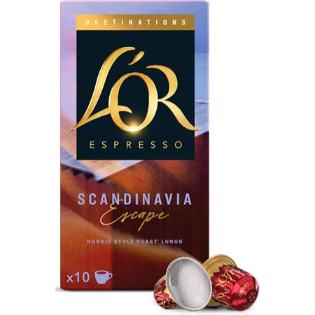 Douwe Egberts -  L'Or Destinations koffiecapsules, Scandinavia, pak van 10 stuks