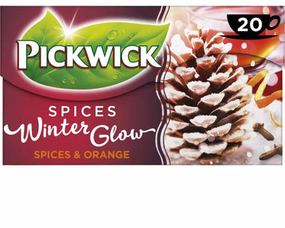 Pickwick -  thee, zwarte thee winter glow, fairtrade, pak van 25 zakjes