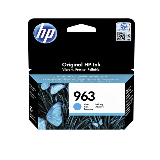 Tintenpatrone HP 3JA23AE 963 Blau