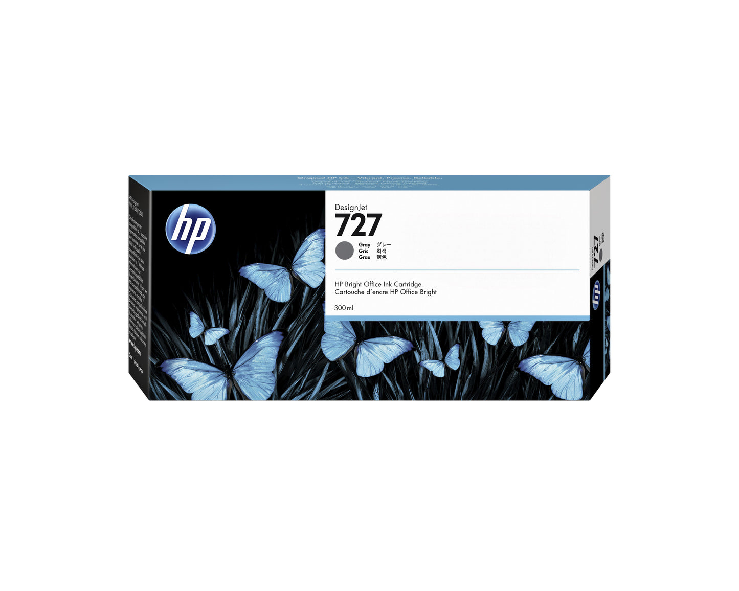 HP - Tintenpatrone f9j80a 727 grau