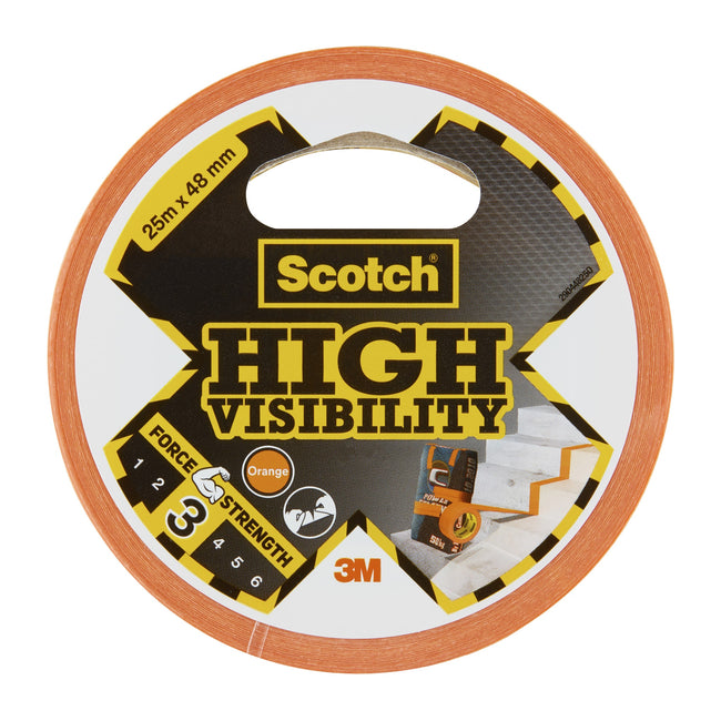 Scotch -  Plakband high visibility 48mmx25m oranje | 6 stuks
