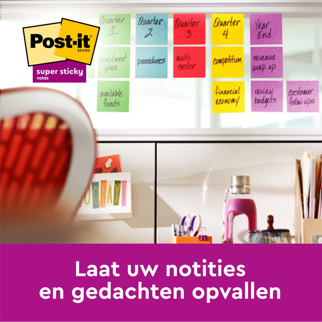 Post-it -  Memoblok 3m  655 76mmx127mm ss oasis | 12 stuks