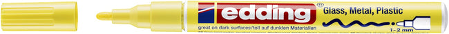 Edding -  Paintmarker  751 oliebasis 1-2mm pastel geel | 10 stuks