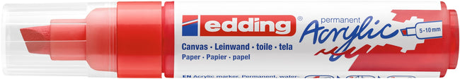Edding -  Acrylmarker  e-5000 breed verkeersrood