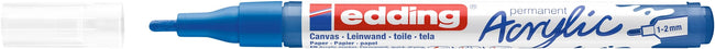 Edding -  Acrylmarker  e-5300 f gentiaanblauw | 10 stuks