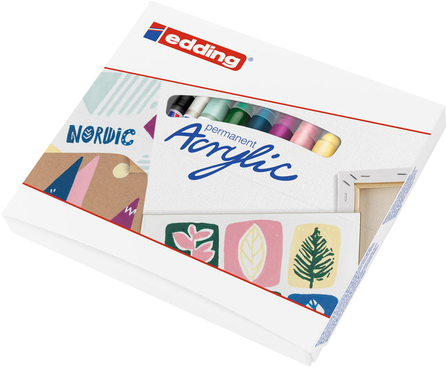 Edding -  Acrylmarker  terskit klein scandinavisch | 12 stuks