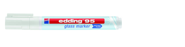 Edding -  Viltstift  95 glasbord wit