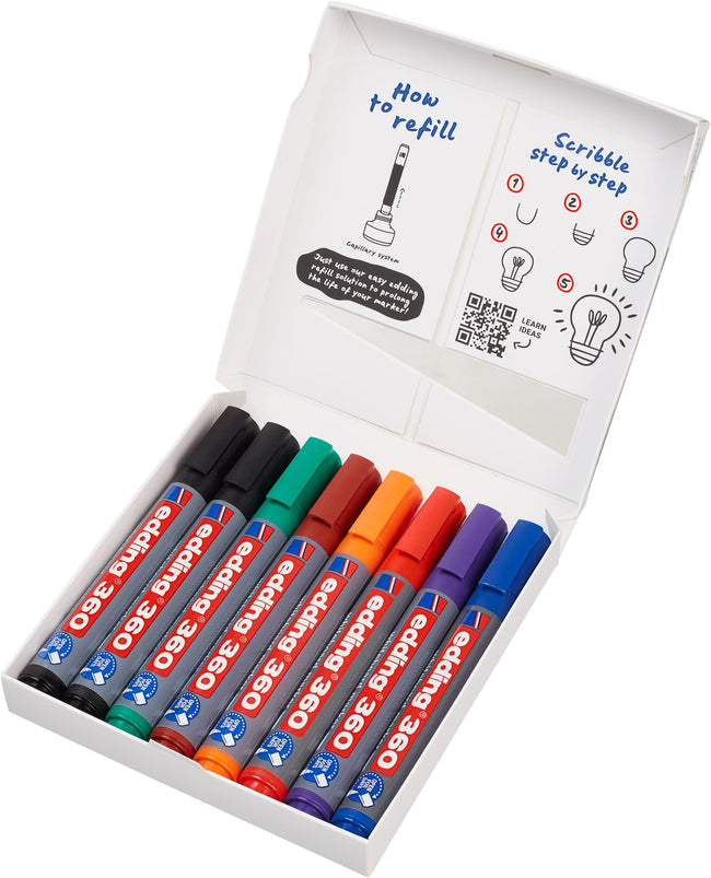 Edding -  Whiteboardmarker  360 rond 1.5-3mm ass