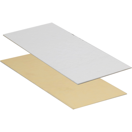 Klika - Grundplatte | 155x75mm | 650gr | rechteckig | Karton + PET | Gold/Silber | 250 Stück