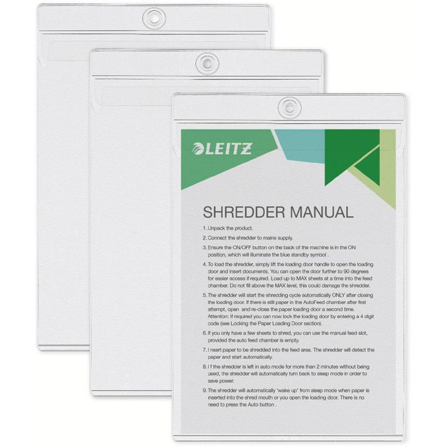 Leitz - Einsteckordner U-Modell mit Aufhängeöse 0,20mm PVC A5 transparent 50 Stück