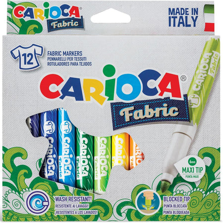 Carioca - Filzstifte Textilset mit 12 Farben