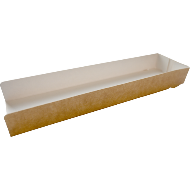 Klika -  Schuifkarton | baguette | 27x7x3cm | karton | bruin/wit | 400 stuks
