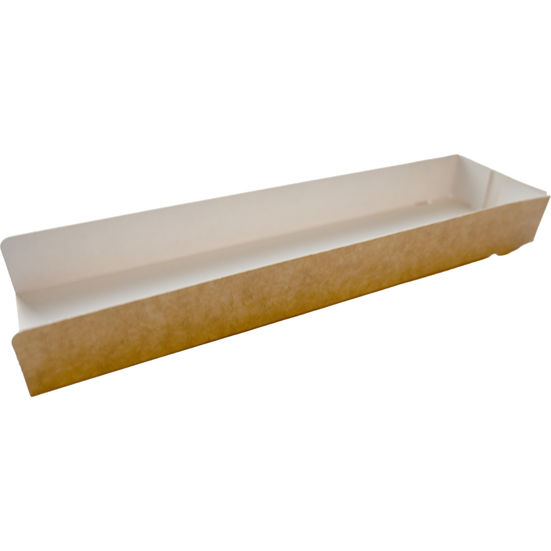 Klika -  Schuifkarton | baguette | 27x7x3cm | karton | bruin/wit | 400 stuks