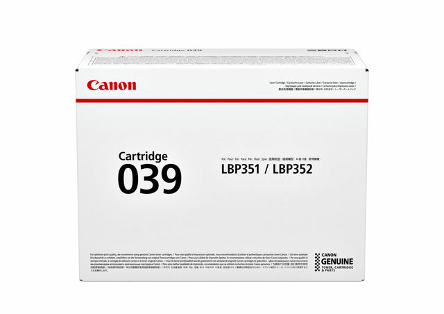 Tonercartridge Canon 039 Schwarz