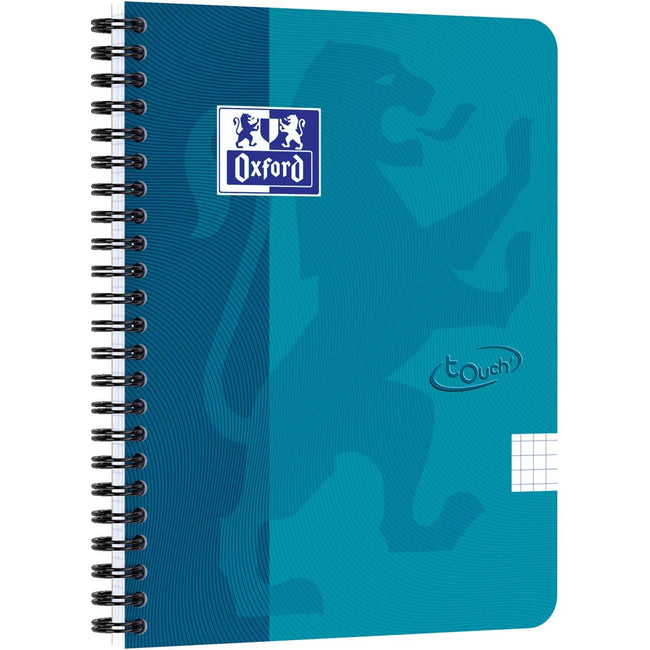 Oxford - Spiralblock Touch A5 Diamant 5mm 70 Blatt Aqua