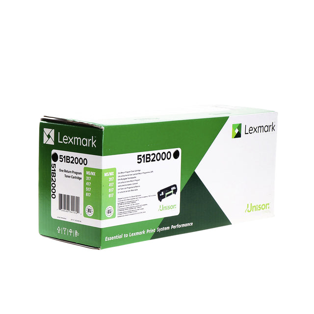 Tonercartridge Lexmark 51B2000 2,5K Schwarz