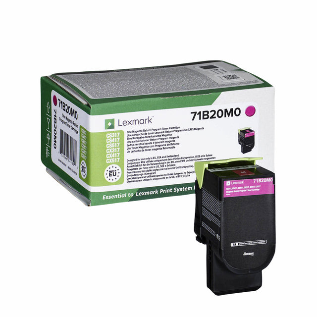 Tonercartridge Lexmark 71B20m0 Rot