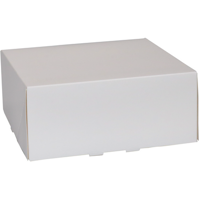 Klika - Gebäckdose | Pappe | 21x21x9cm | weiß | 150 Stück