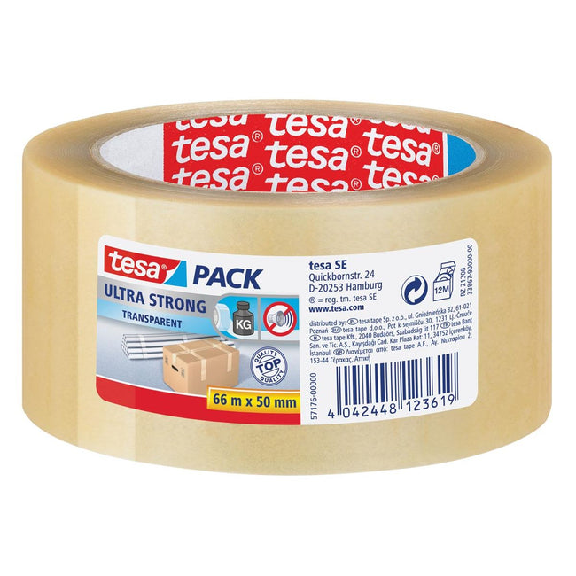 Tesa - Verpackungspaket® Ultra Strong 66mx50mm transparent